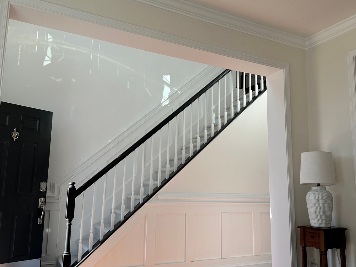 Updating Our Foyer With Painted Stair&nbsp;Railings